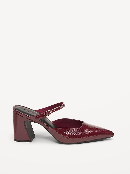 Image number 3 showing, Buckle-Strap Mule Heels for Women