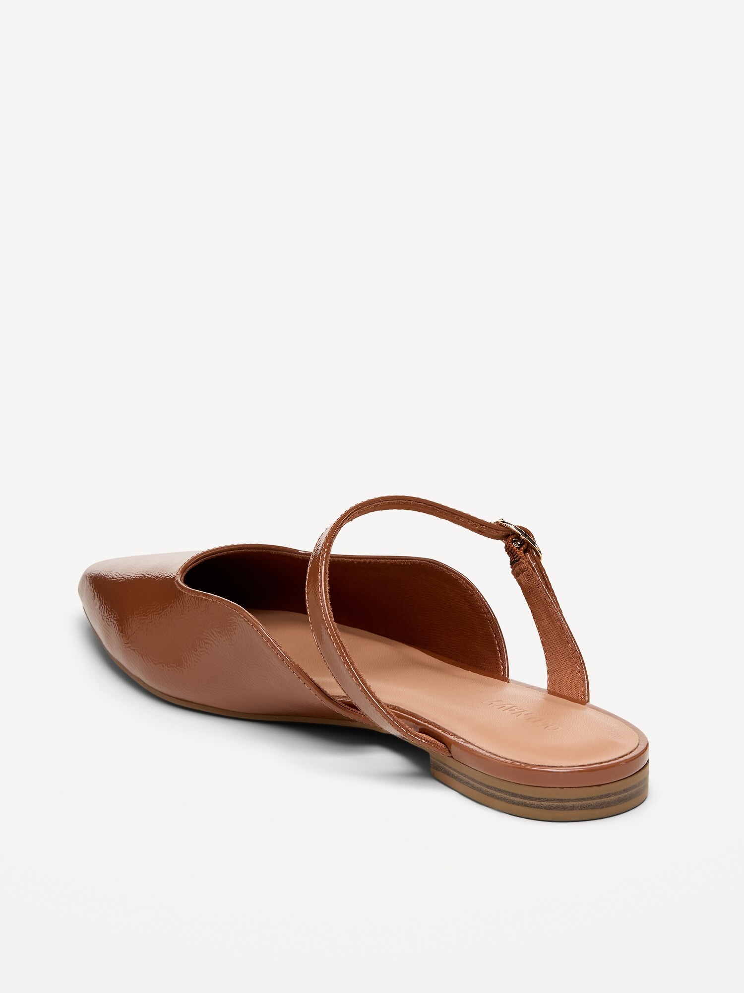 Женские сабо Old Navy Pointed-Toe Mule Flats for Women, цвет: Каштановый — фото 5