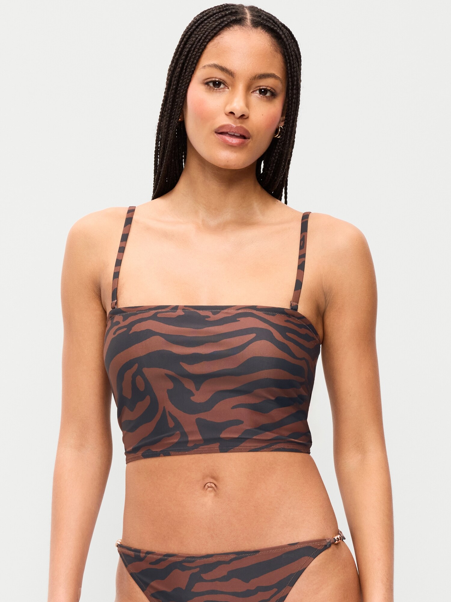 Image number 1 showing, Tie-Back Bandeau Swim Top