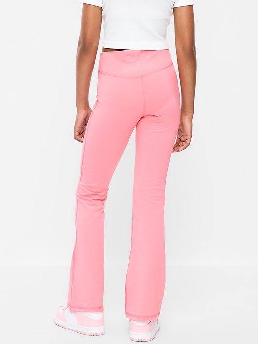 Image number 2 showing, High-Waisted PowerChill Crossover Flared Leggings for Girls