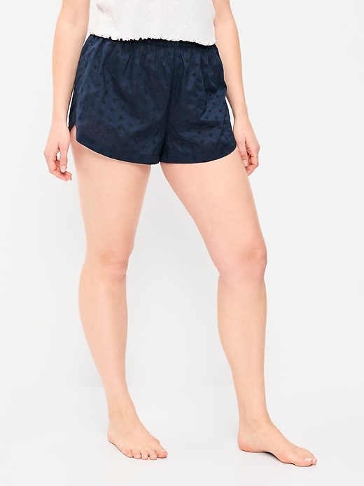 Image number 2 showing, NEED FABRIC CONTENT Classic Poplin Boxer Pajama Shorts