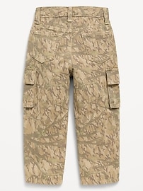 Image number 2 showing, Baggy Barrel-Leg Cargo Jeans for Toddler Boys
