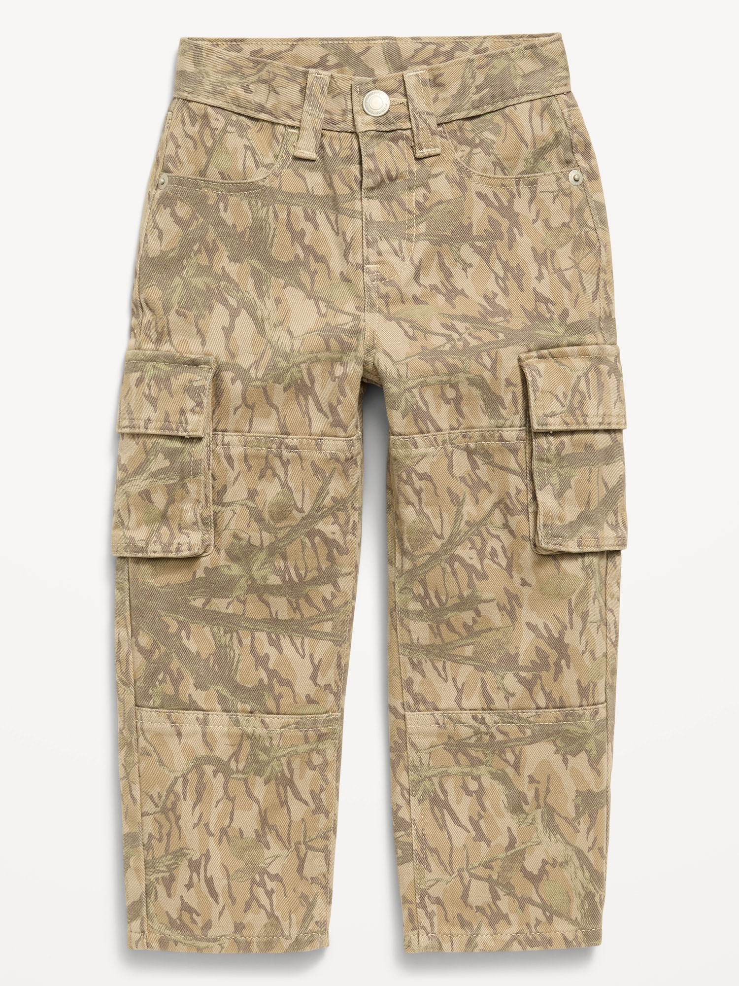 Baggy Barrel-Leg Cargo Jeans for Toddler Boys