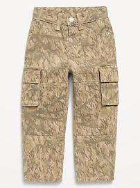 Image number 1 showing, Baggy Barrel-Leg Cargo Jeans for Toddler Boys