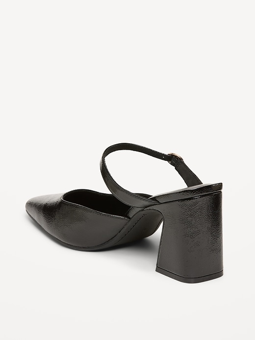 Image number 4 showing, Buckle-Strap Mule Heels for Women
