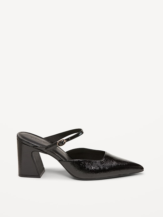 Image number 3 showing, Buckle-Strap Mule Heels for Women