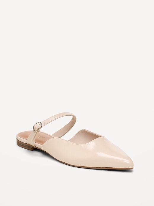 Image number 1 showing, Pointed-Toe Mule Flats for Women