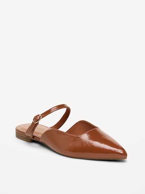 Pointed-Toe Mule Flats for Women