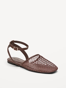 Raffia Slingback Flats for Women - image 3