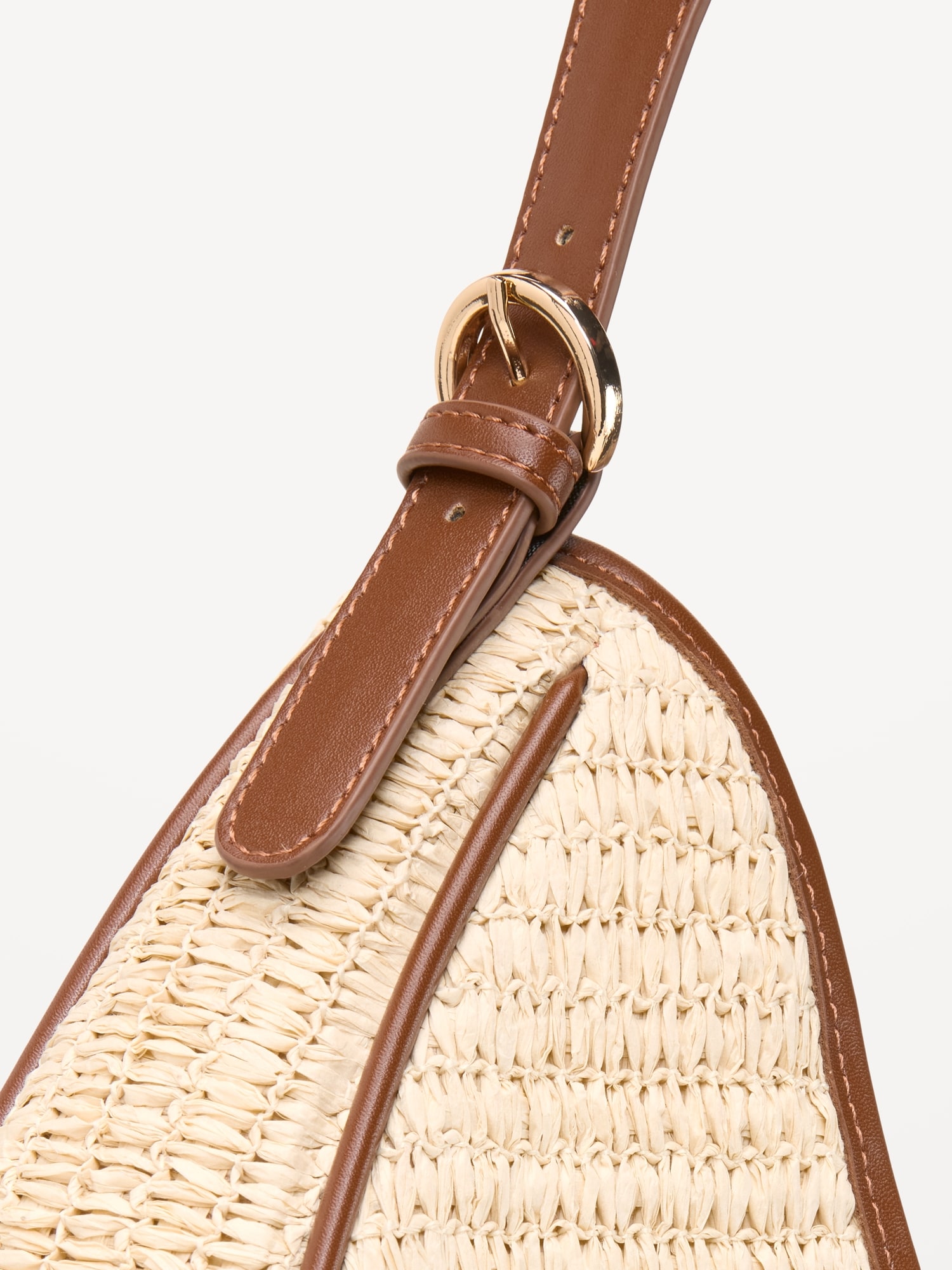 Oversized Raffia Hobo Bag