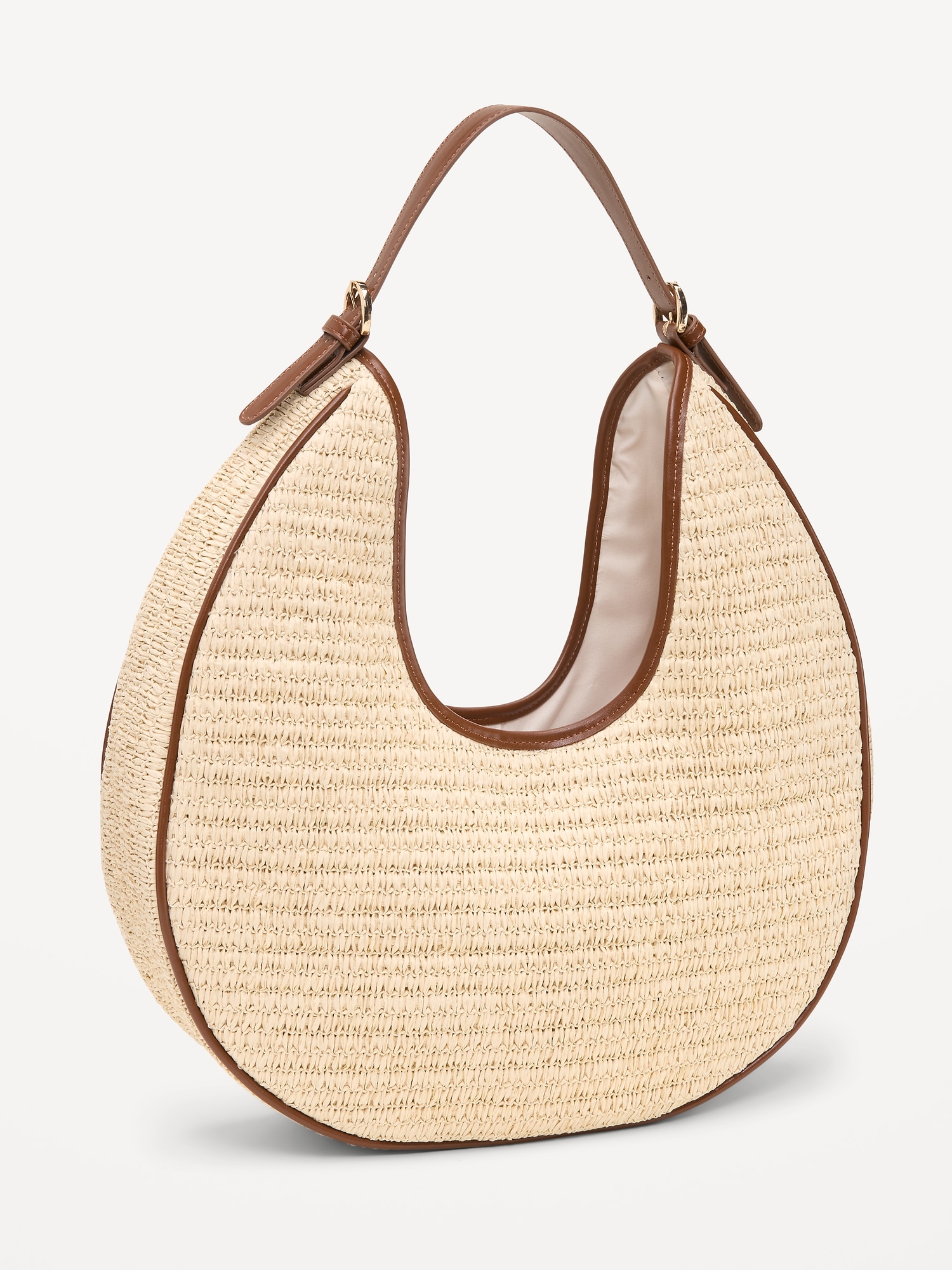 Oversized Raffia Hobo Bag - image 4