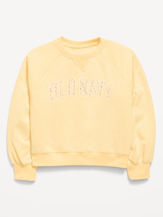 Image number 1 showing, Logo-Graphic Crew-Neck Sweatshirt for Girls