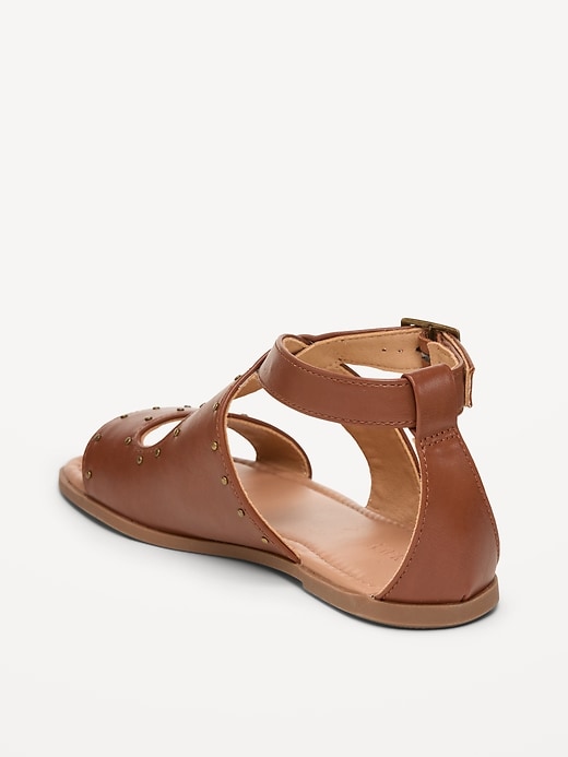 Image number 5 showing, Faux-Leather Gladiator Sandals for Girls