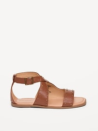 Image number 4 showing, Faux-Leather Gladiator Sandals for Girls