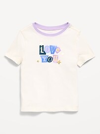 Image number 1 showing, Short-Sleeve Graphic T-Shirt for Toddler Girls