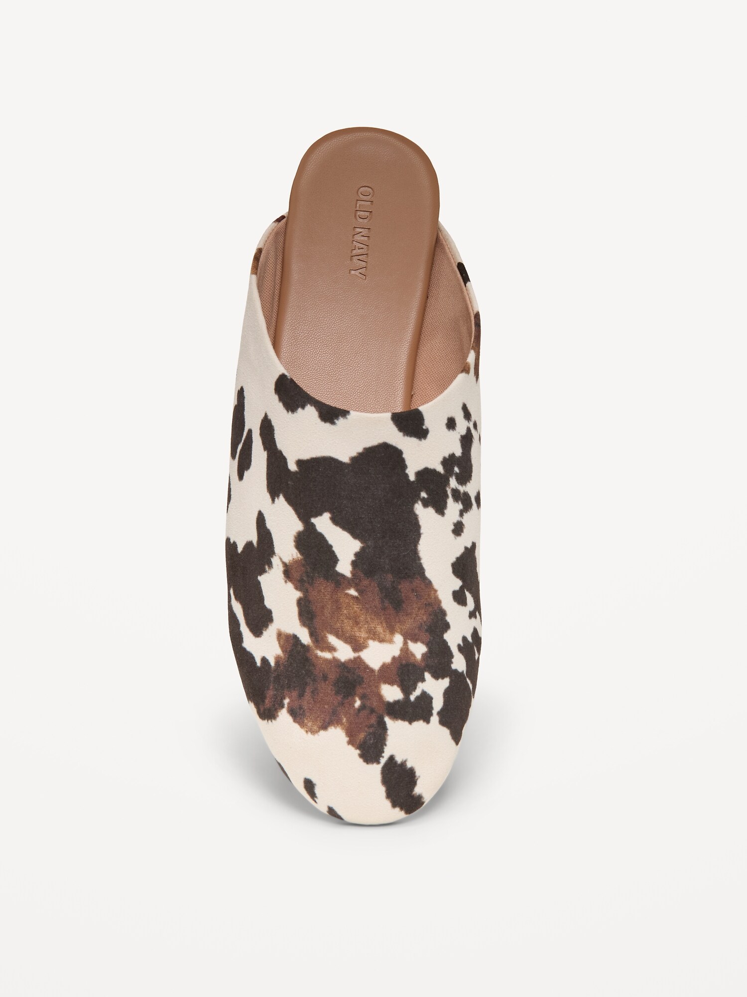 Женские сабо Old Navy Faux-Suede Mule Clogs for Women, цвет: Коричневый с принтом — фото 2