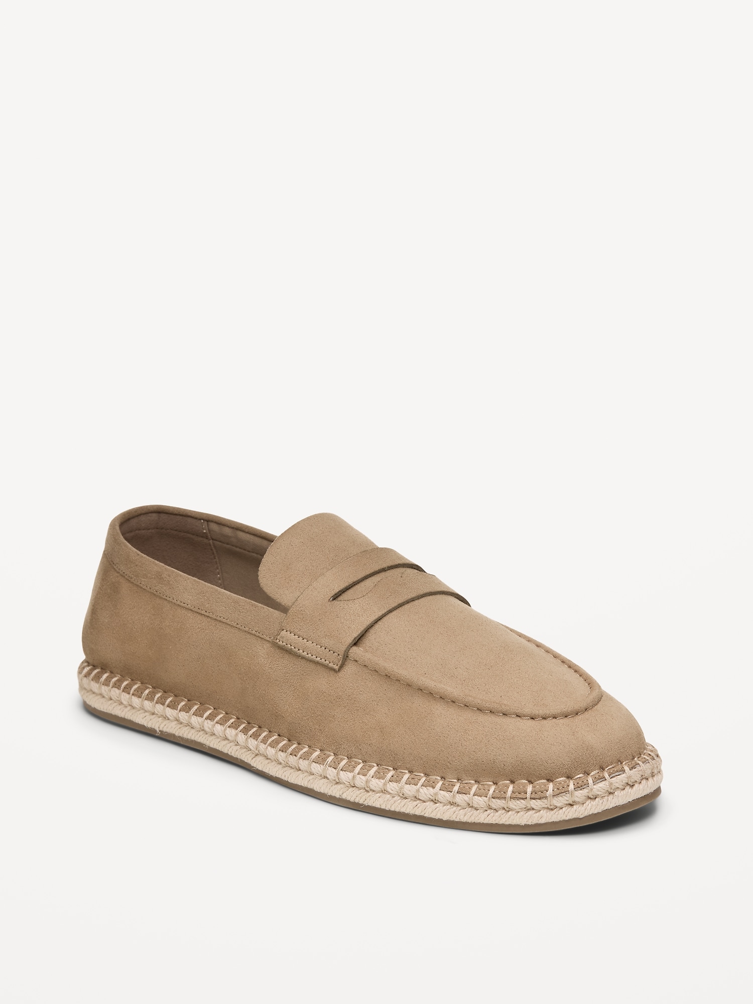Faux-Suede Espadrille Loafers for Men