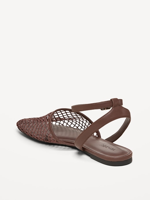 Image number 4 showing, Raffia Slingback Flats for Women