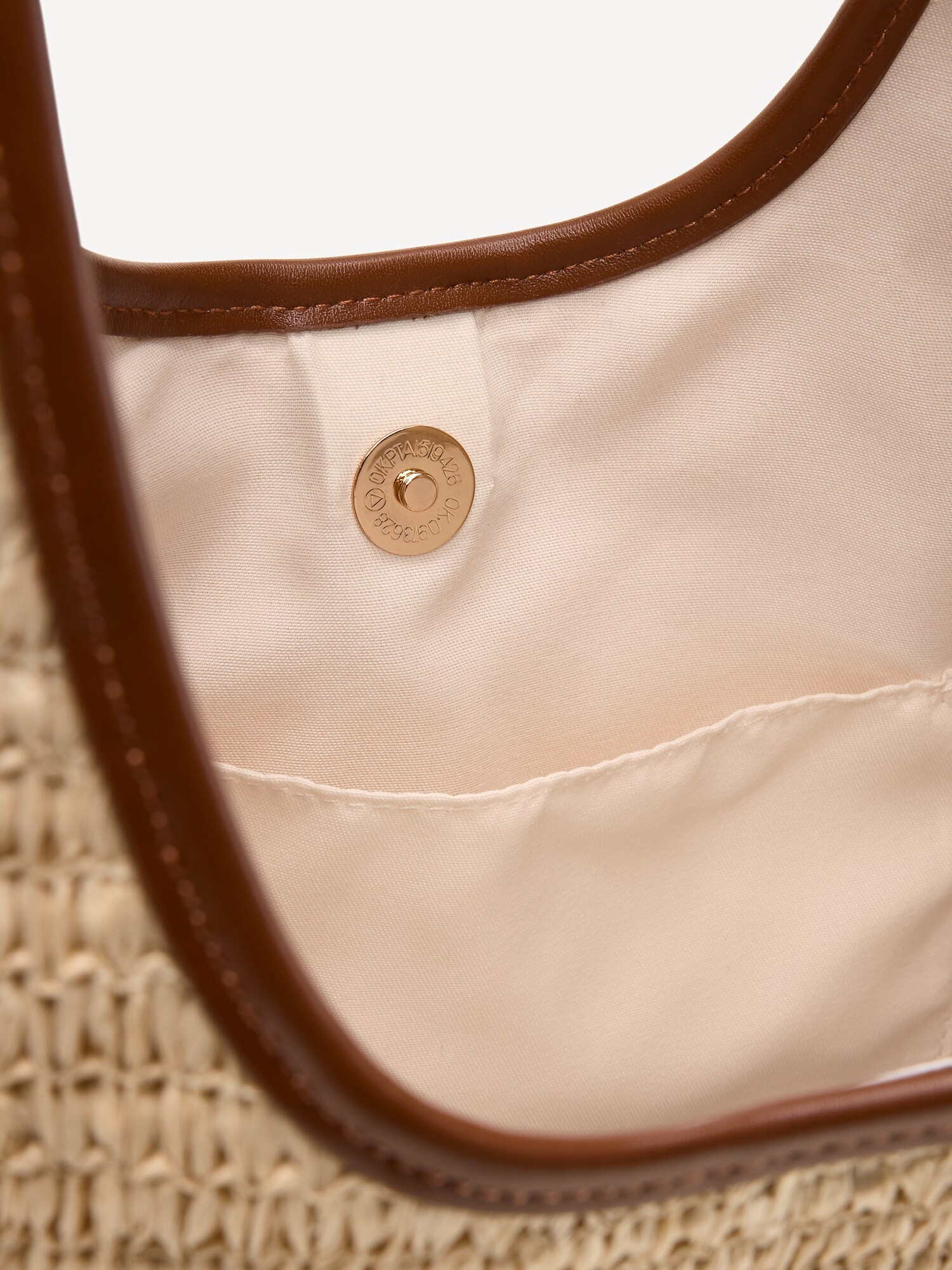Oversized Raffia Hobo Bag
