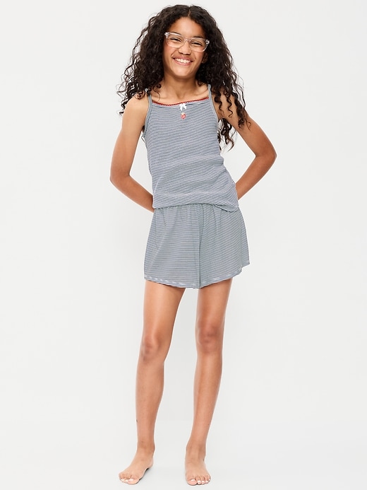 Image number 1 showing, Striped Pajama Cami and Shorts Set for Girls