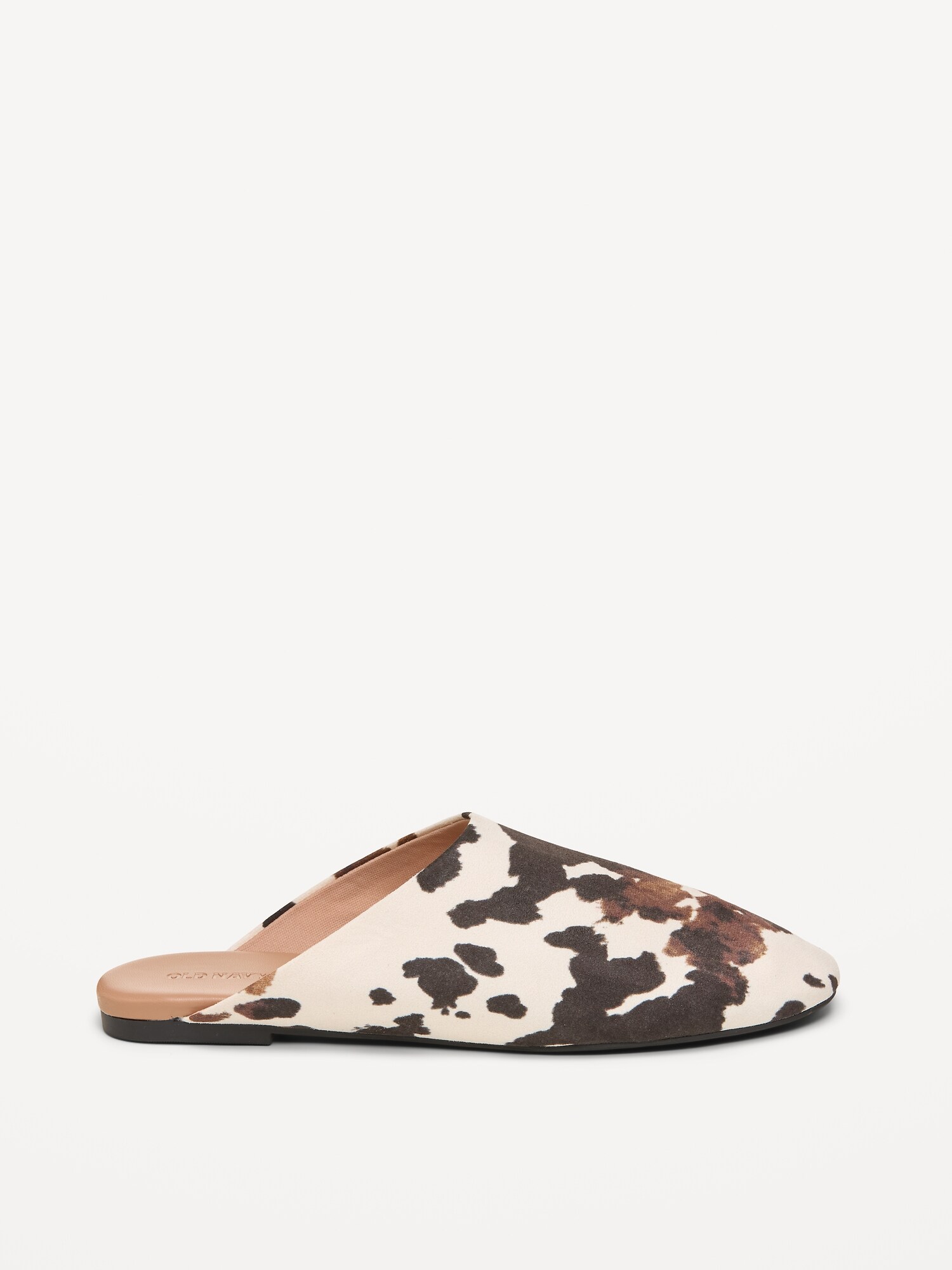 Женские сабо Old Navy Faux-Suede Mule Clogs for Women, цвет: Коричневый с принтом — фото 3