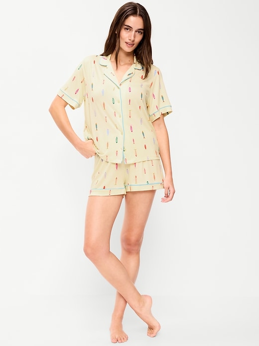 Image number 1 showing, Sunday Sleep Knit Jersey Short Set