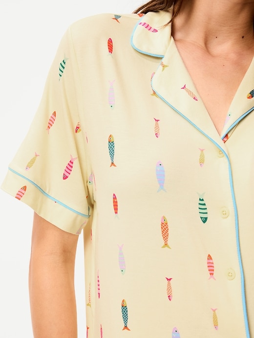 Image number 3 showing, Sunday Sleep Knit Jersey Short Set