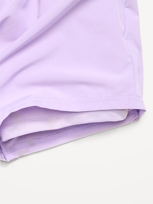 Image number 5 showing, High-Waisted StretchTech Performance Shorts for Girls