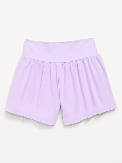 Image number 4 showing, High-Waisted StretchTech Performance Shorts for Girls