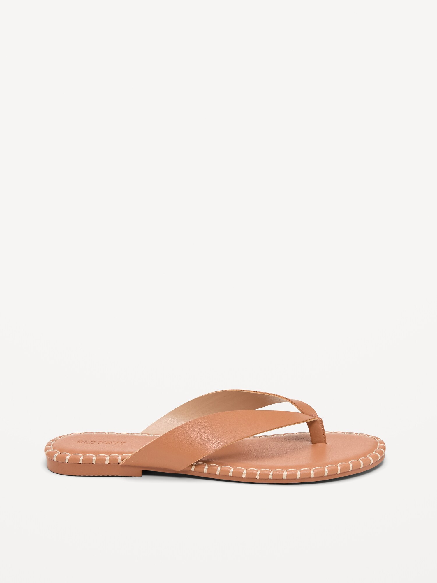 Женские сандалии Old Navy Whipstich Flip-Flops for Women, цвет: Рыжевато-коричневый — фото 4
