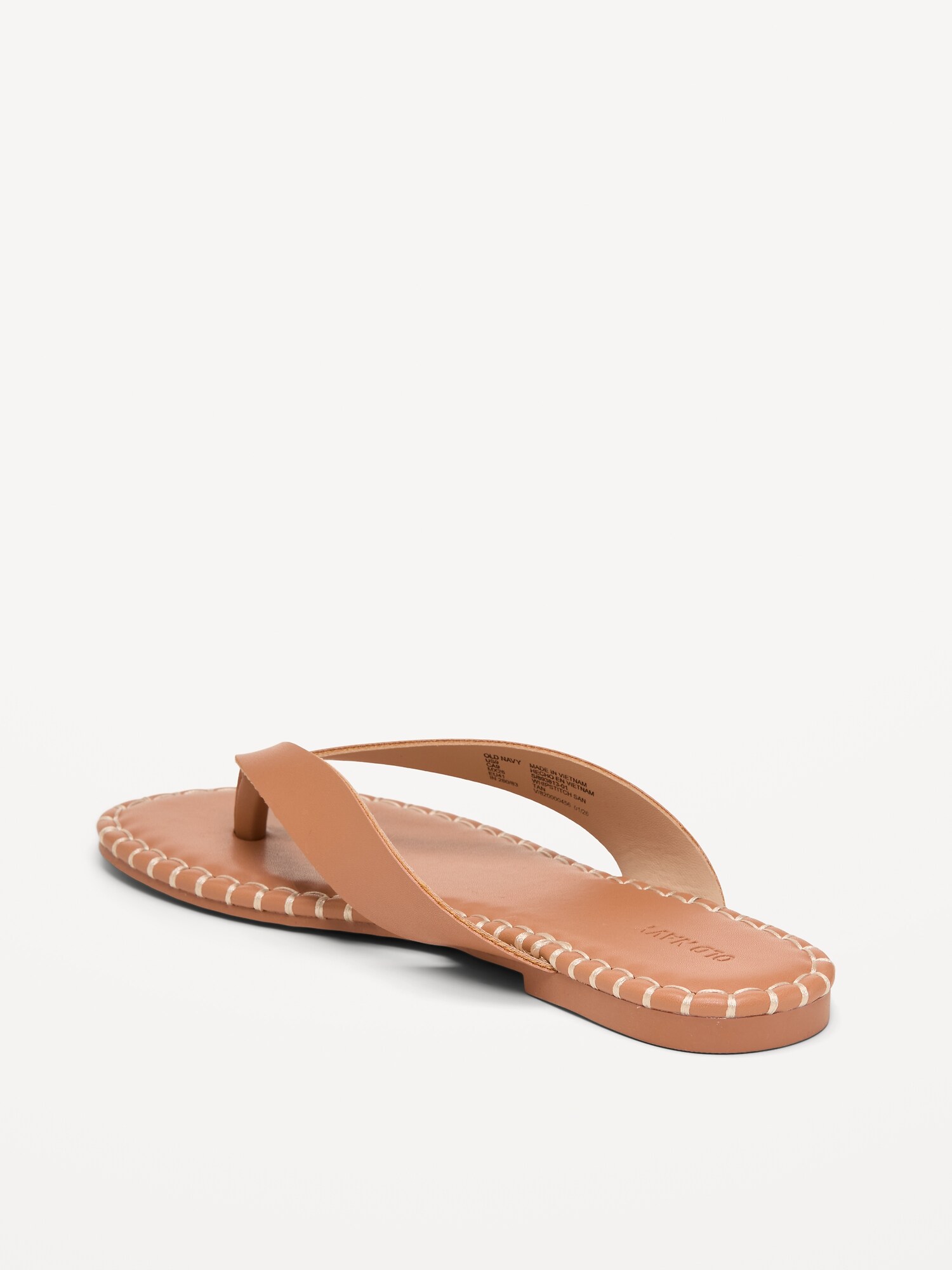 Женские сандалии Old Navy Whipstich Flip-Flops for Women, цвет: Рыжевато-коричневый — фото 5