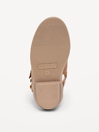 Image number 4 showing, Faux-Leather Side-Zip Western Boots for Toddler Girls