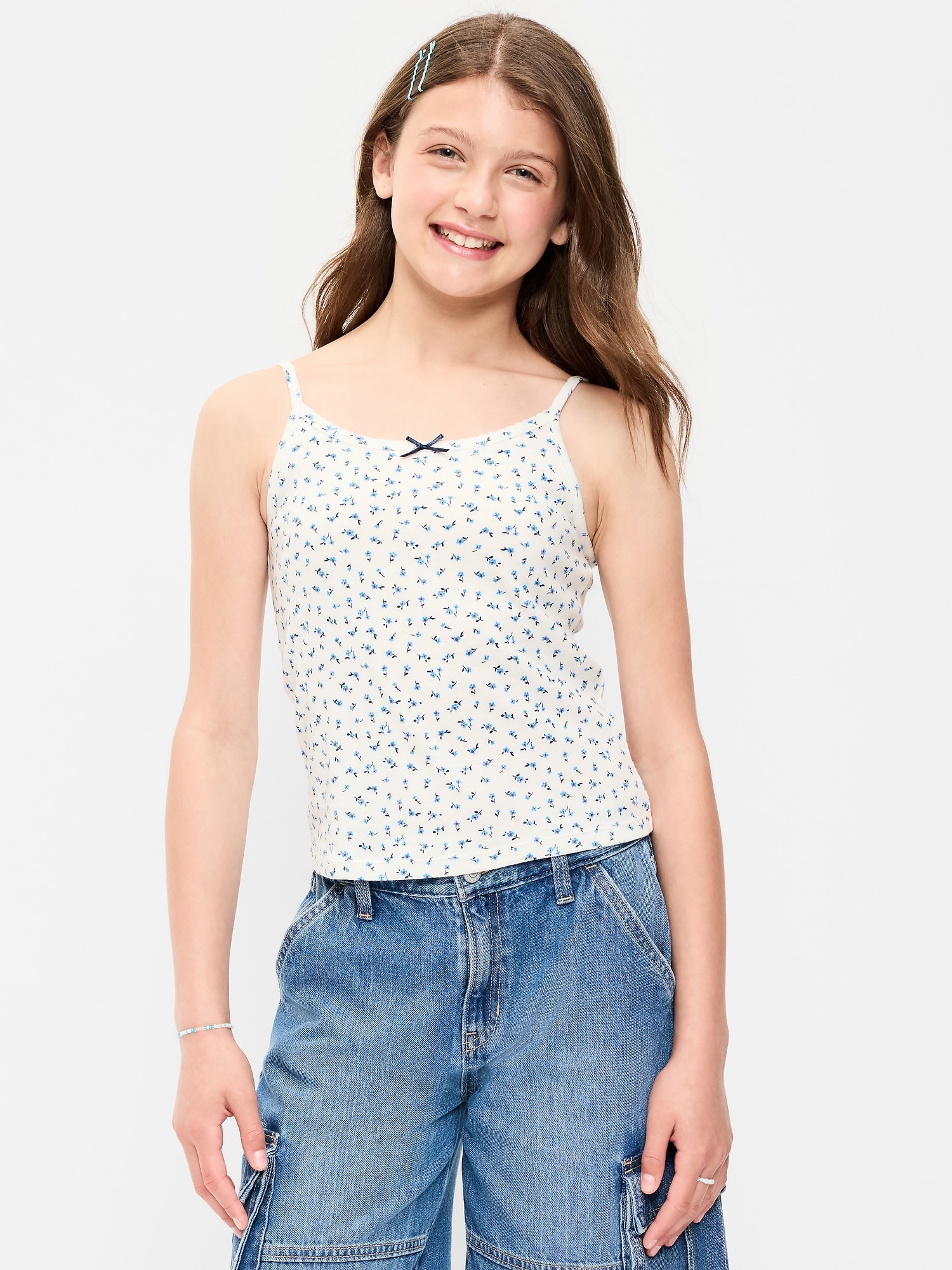 Fitted Printed Tank Top for Girls