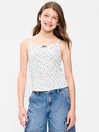 Image number 1 showing, Fitted Printed Tank Top for Girls