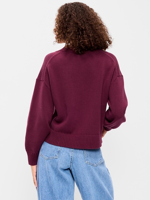 Image number 2 showing, Seaside Cotton V-Neck Cardigan Sweater