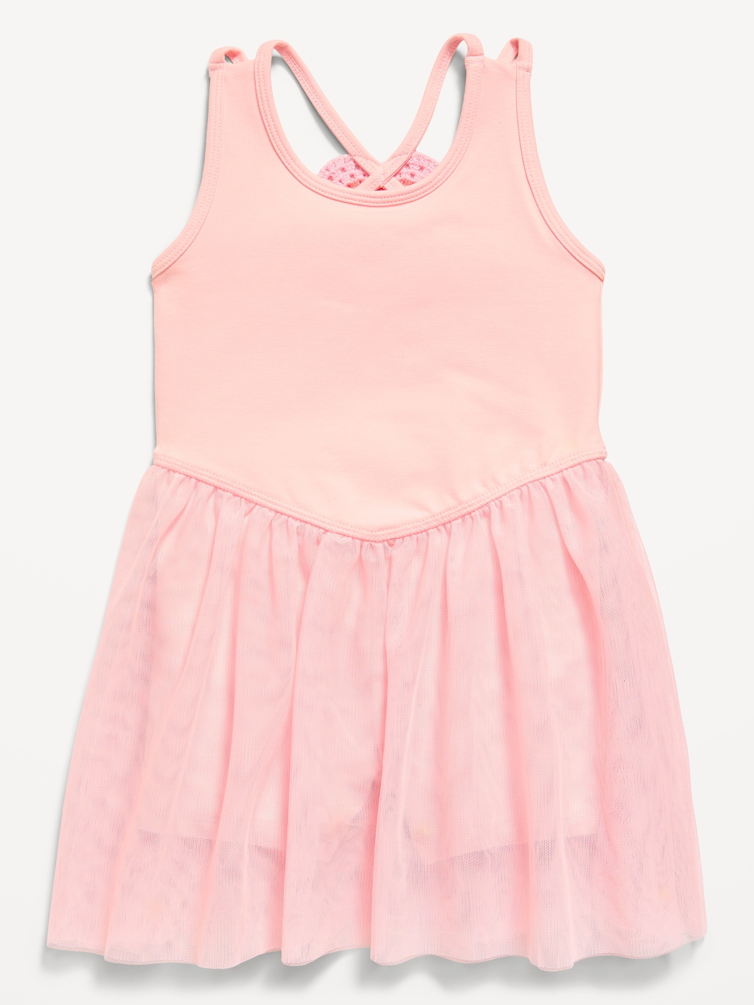 Sleeveless Heart-Back Tutu Dress for Toddler Girls
