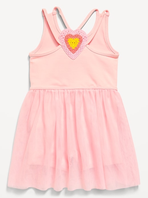 Image number 3 showing, Sleeveless Heart-Back Tutu Dress for Toddler Girls