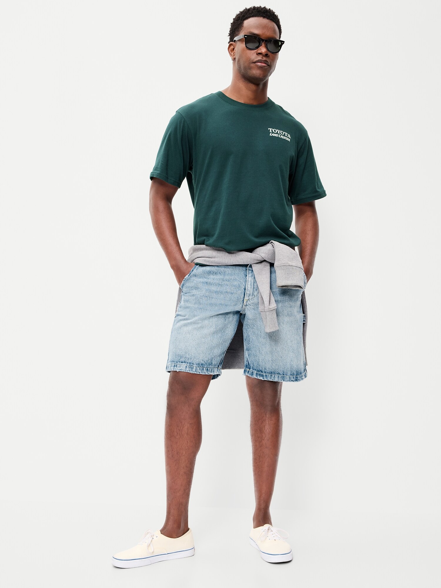Мужская футболка Old Navy Toyota™ Land Cruiser Loose, цвет: Сосновый — фото 3