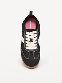 Image number 2 showing, Canvas Lace-Up Sneakers for Girls
