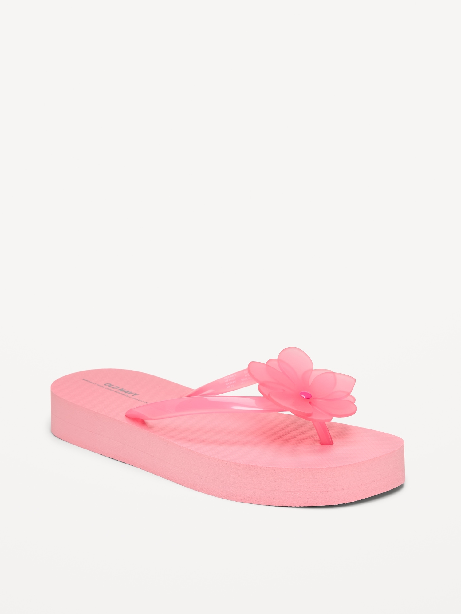Platform Flip-Flop Sandals for Girls (Partially Plant-Based