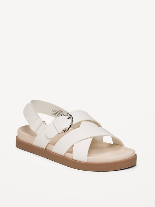 Image number 1 showing, Buckled Double-Strap Sandals for Girls