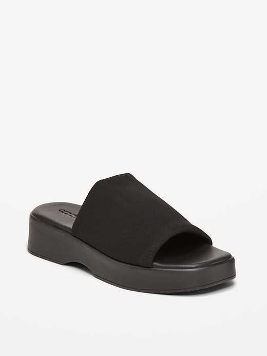 Image number 1 showing, Platform Slide Sandals for Girls