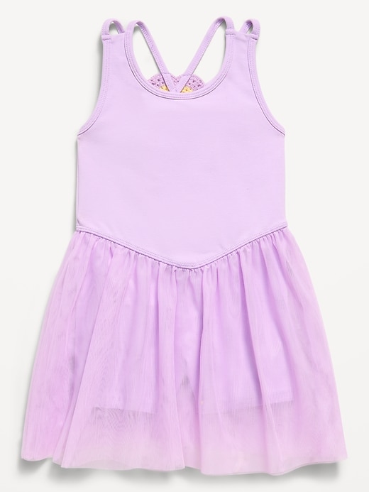 Image number 2 showing, Sleeveless Heart-Back Tutu Dress for Toddler Girls