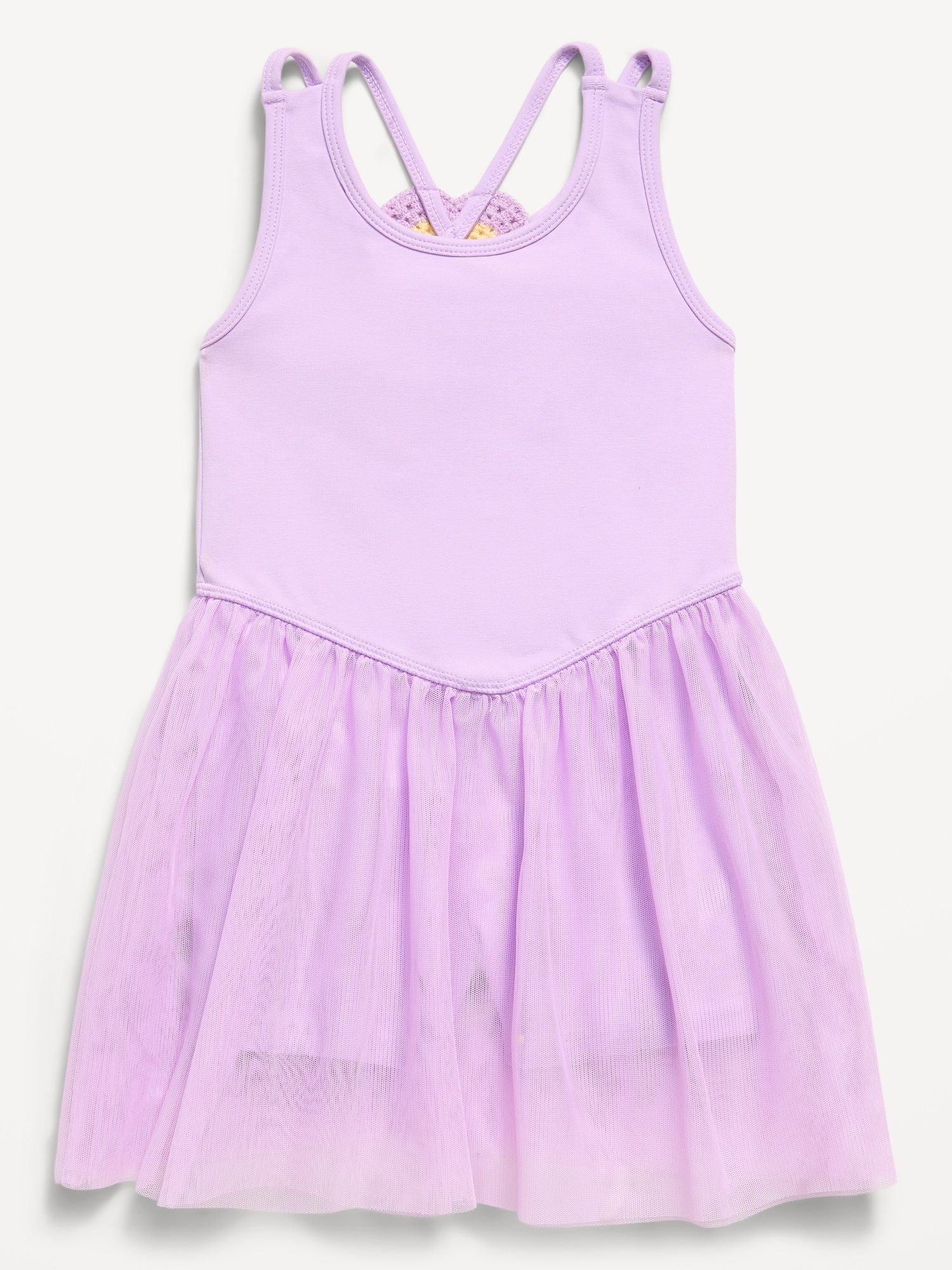 Sleeveless Heart-Back Tutu Dress for Toddler Girls