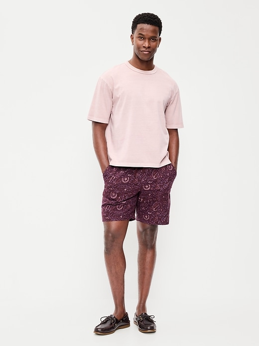 Image number 1 showing, Linen-Blend Jogger Shorts -- 7-inch inseam