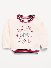 Image number 1 showing, Printed Crew-Neck Sweatshirt for Baby