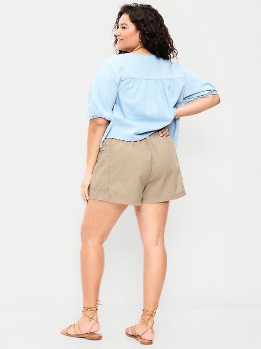 Image number 7 showing, High-Waisted Pull-On Utility Shorts
