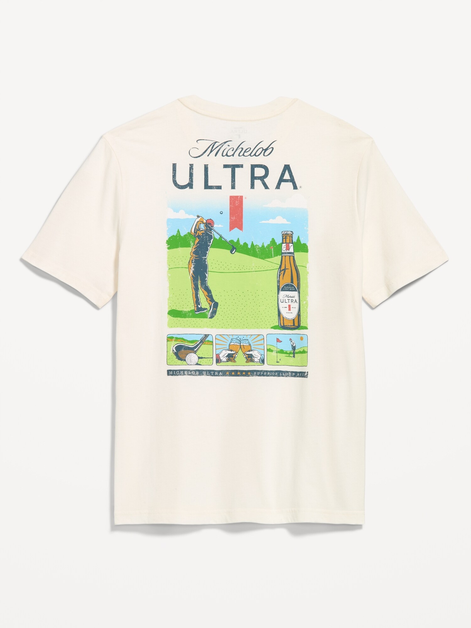 Мужская футболка Old Navy Michelob Ultra® T-Shirt, цвет: Морская соль — фото 2