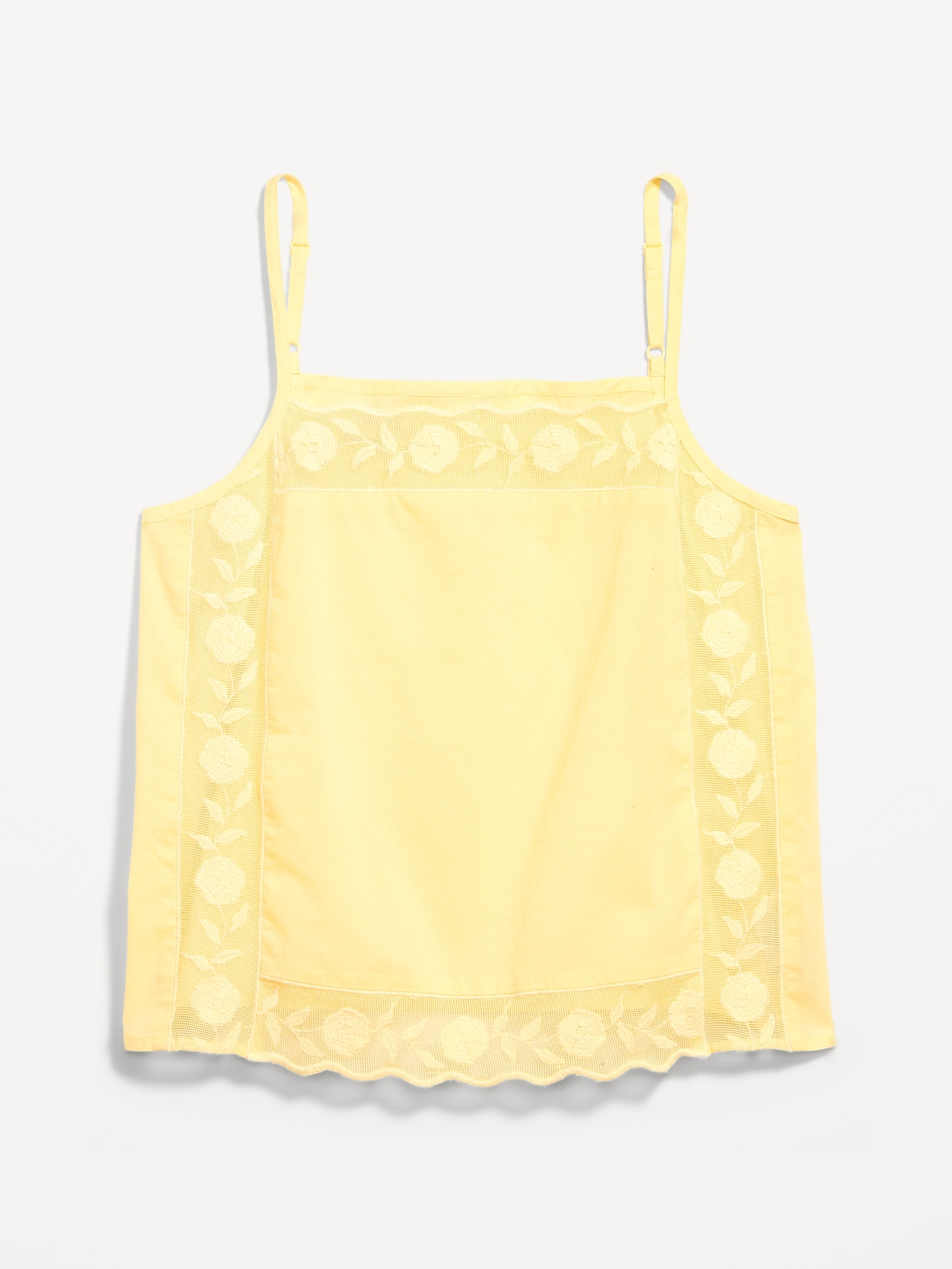 Scalloped-Hem Tank Top