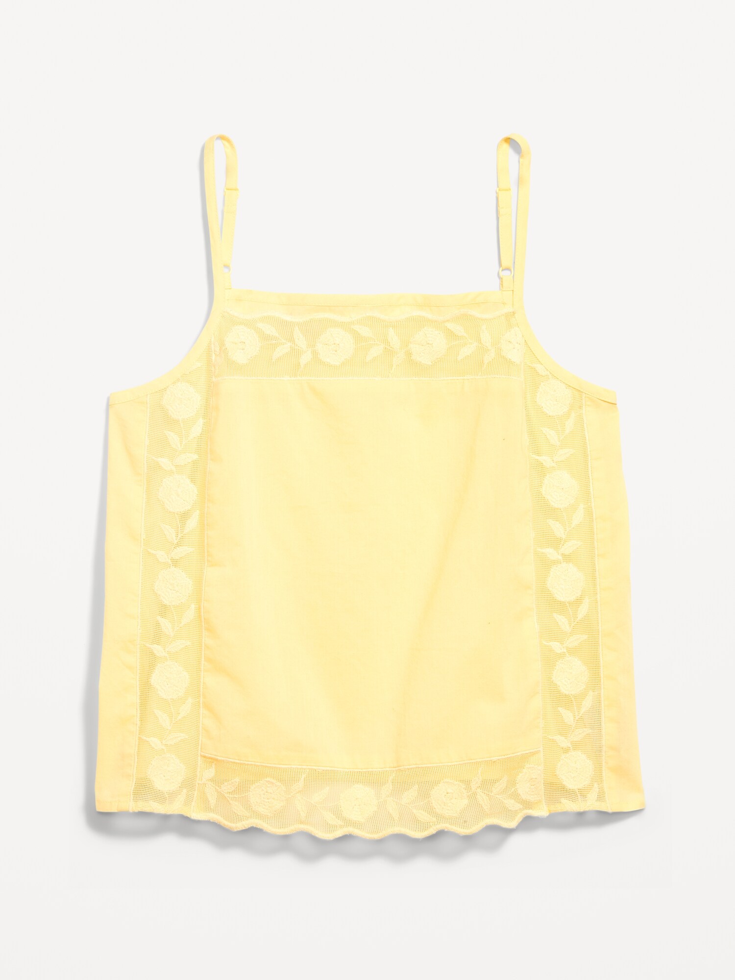 Женский топ Old Navy Scalloped-Hem Tank Top, цвет: Sunbeam — фото 5
